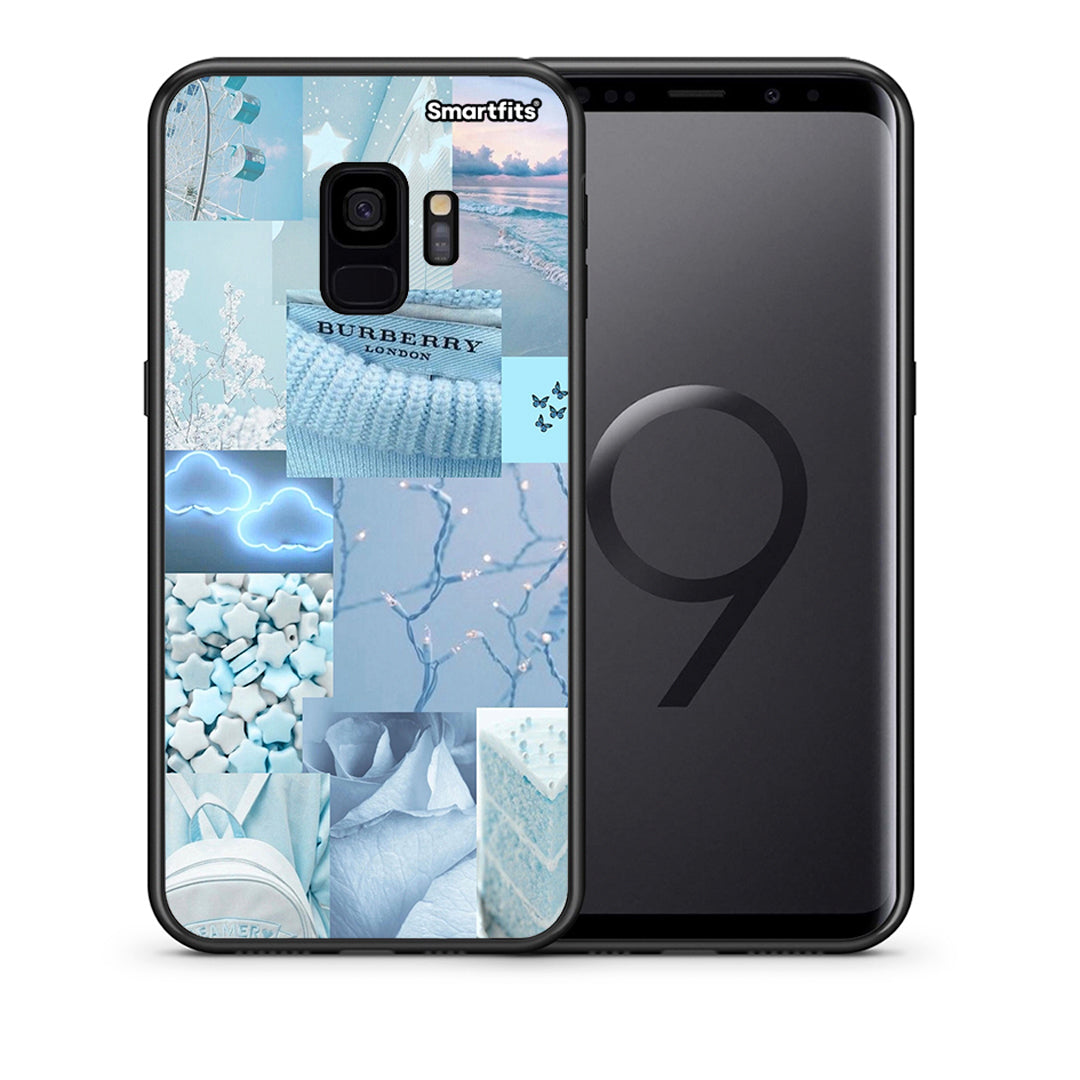 Θήκη Samsung S9 Ciel Aesthetic Collage από τη Smartfits με σχέδιο στο πίσω μέρος και μαύρο περίβλημα | Samsung S9 Ciel Aesthetic Collage case with colorful back and black bezels