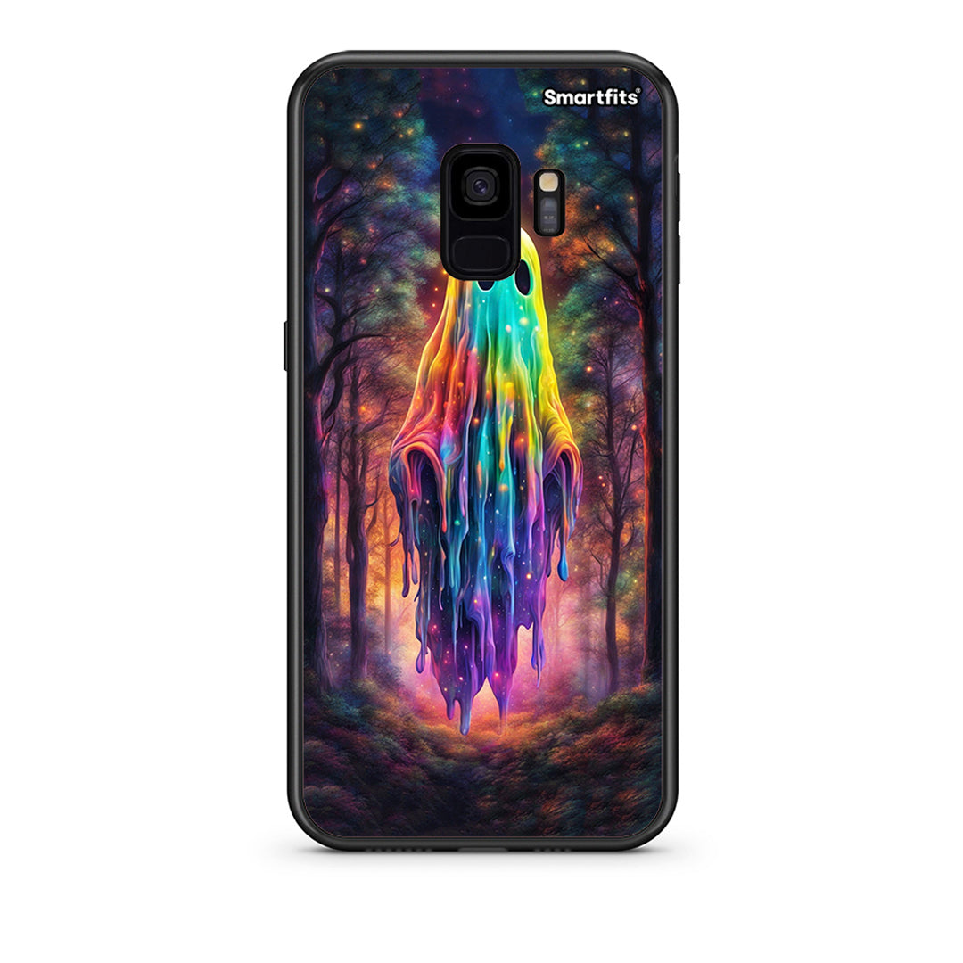 samsung s9 Halloween Ghost θήκη από τη Smartfits με σχέδιο στο πίσω μέρος και μαύρο περίβλημα | Smartphone case with colorful back and black bezels by Smartfits