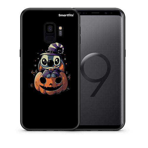 Θήκη Samsung S9 Halloween Stitch από τη Smartfits με σχέδιο στο πίσω μέρος και μαύρο περίβλημα | Samsung S9 Halloween Stitch case with colorful back and black bezels