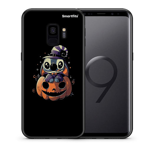 Θήκη Samsung S9 Halloween Stitch από τη Smartfits με σχέδιο στο πίσω μέρος και μαύρο περίβλημα | Samsung S9 Halloween Stitch case with colorful back and black bezels