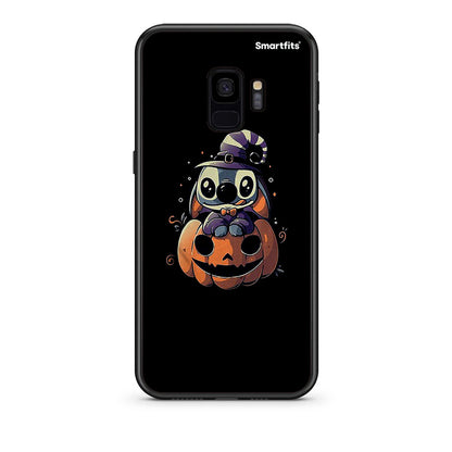 samsung s9 Halloween Stitch θήκη από τη Smartfits με σχέδιο στο πίσω μέρος και μαύρο περίβλημα | Smartphone case with colorful back and black bezels by Smartfits