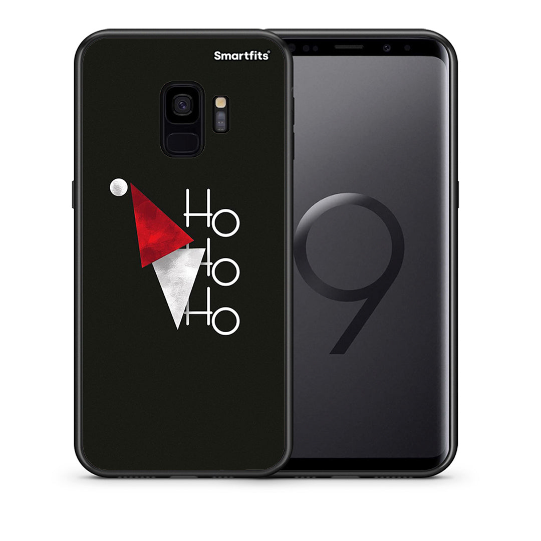 Θήκη Samsung S9 Minimal Christmas από τη Smartfits με σχέδιο στο πίσω μέρος και μαύρο περίβλημα | Samsung S9 Minimal Christmas case with colorful back and black bezels