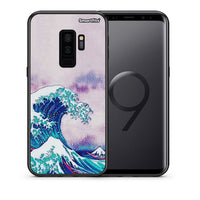 Thumbnail for Θήκη Samsung S9 Plus Blue Waves από τη Smartfits με σχέδιο στο πίσω μέρος και μαύρο περίβλημα | Samsung S9 Plus Blue Waves case with colorful back and black bezels