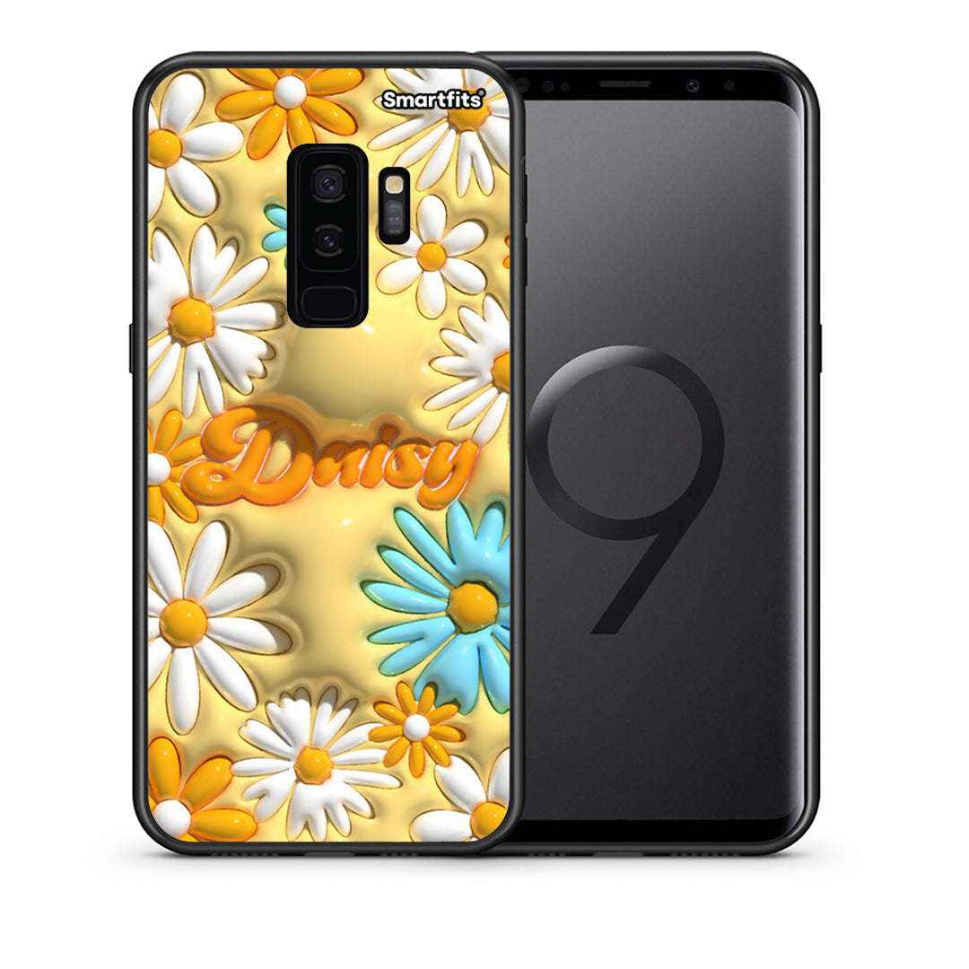 Θήκη Samsung S9 Plus Bubble Daisies από τη Smartfits με σχέδιο στο πίσω μέρος και μαύρο περίβλημα | Samsung S9 Plus Bubble Daisies case with colorful back and black bezels