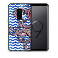 Thumbnail for Θήκη Samsung S9 Plus Chevron Devilfish από τη Smartfits με σχέδιο στο πίσω μέρος και μαύρο περίβλημα | Samsung S9 Plus Chevron Devilfish case with colorful back and black bezels