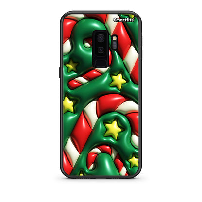 samsung s9 plus Christmas Bubbles θήκη από τη Smartfits με σχέδιο στο πίσω μέρος και μαύρο περίβλημα | Smartphone case with colorful back and black bezels by Smartfits