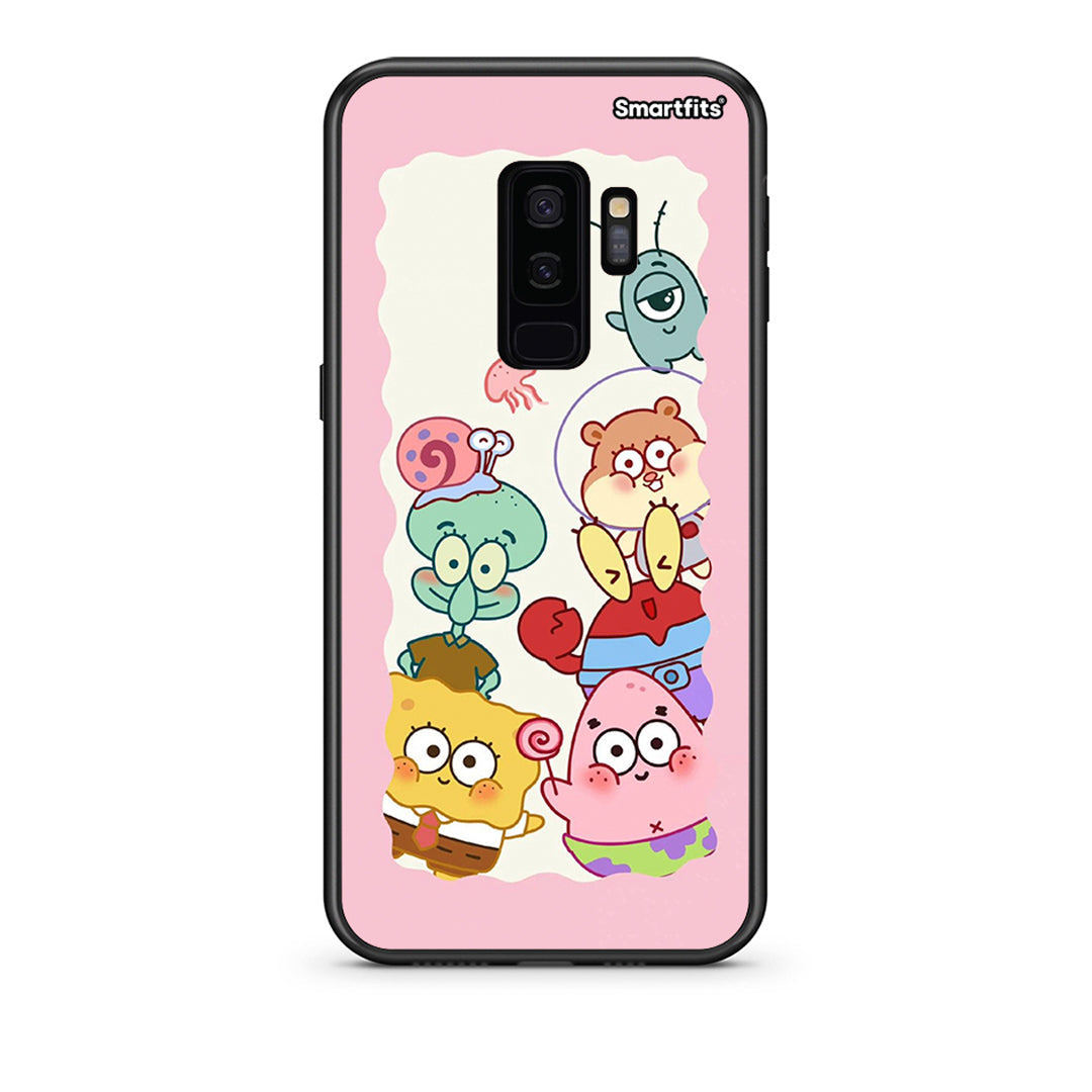 samsung s9 plus Cute Companion θήκη από τη Smartfits με σχέδιο στο πίσω μέρος και μαύρο περίβλημα | Smartphone case with colorful back and black bezels by Smartfits