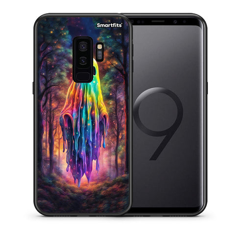 Θήκη Samsung S9 Plus Halloween Ghost από τη Smartfits με σχέδιο στο πίσω μέρος και μαύρο περίβλημα | Samsung S9 Plus Halloween Ghost case with colorful back and black bezels
