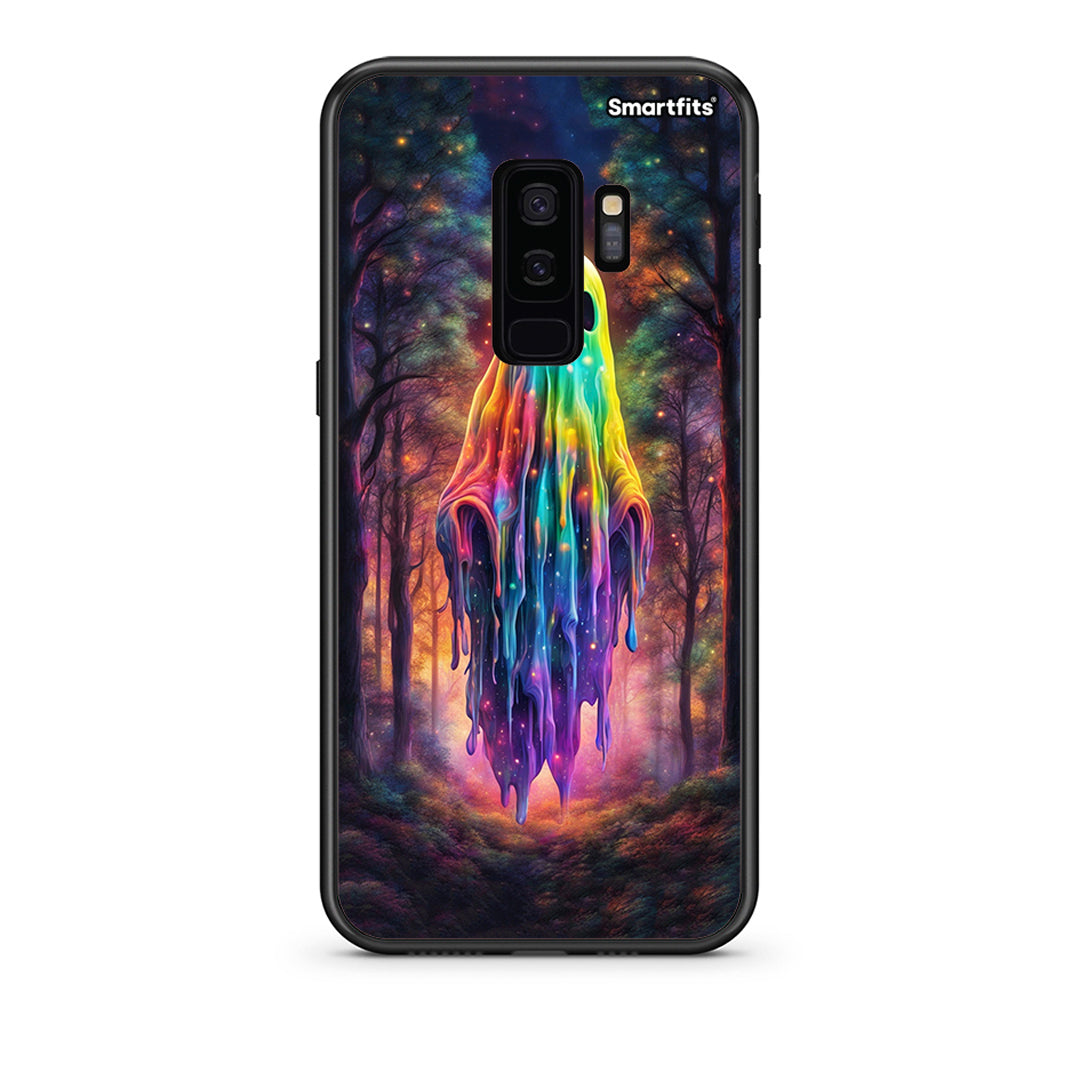 samsung s9 plus Halloween Ghost θήκη από τη Smartfits με σχέδιο στο πίσω μέρος και μαύρο περίβλημα | Smartphone case with colorful back and black bezels by Smartfits