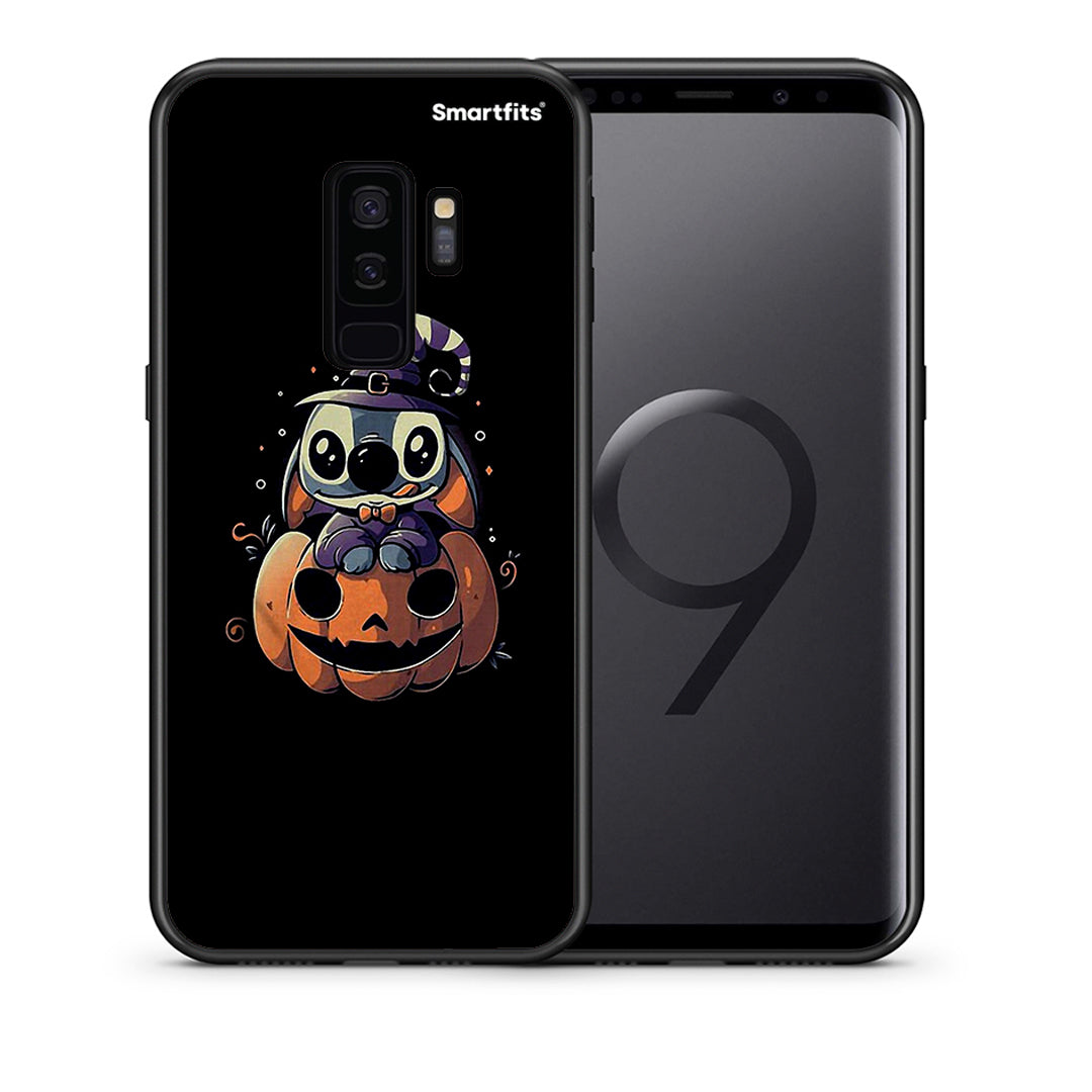 Θήκη Samsung S9 Plus Halloween Stitch από τη Smartfits με σχέδιο στο πίσω μέρος και μαύρο περίβλημα | Samsung S9 Plus Halloween Stitch case with colorful back and black bezels