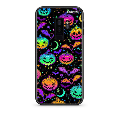 samsung s9 plus Neon Halloween θήκη από τη Smartfits με σχέδιο στο πίσω μέρος και μαύρο περίβλημα | Smartphone case with colorful back and black bezels by Smartfits