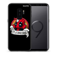 Thumbnail for Θήκη Samsung S9 Plus Unicorn Deadpool από τη Smartfits με σχέδιο στο πίσω μέρος και μαύρο περίβλημα | Samsung S9 Plus Unicorn Deadpool case with colorful back and black bezels