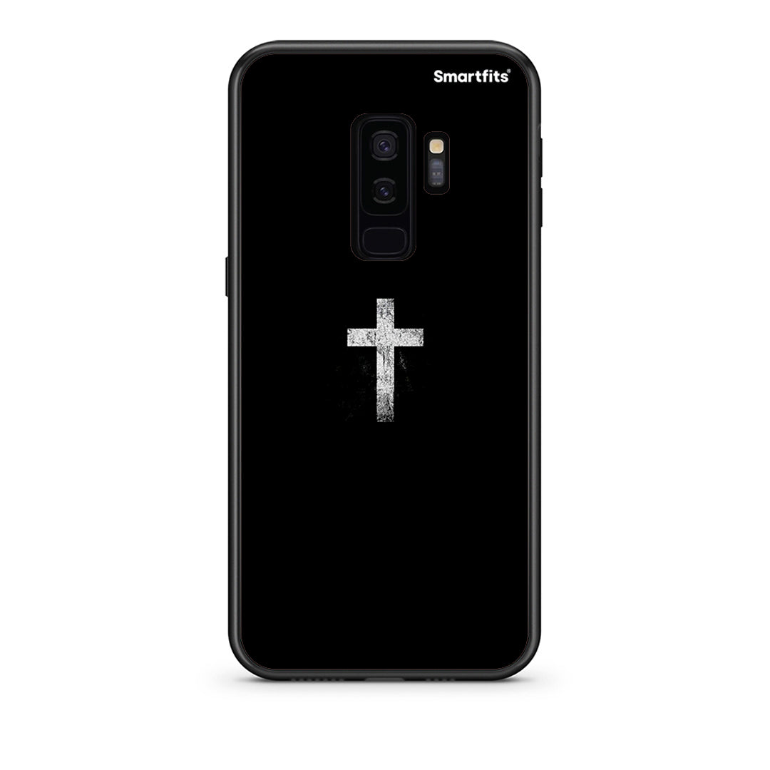 samsung s9 plus White Cross θήκη από τη Smartfits με σχέδιο στο πίσω μέρος και μαύρο περίβλημα | Smartphone case with colorful back and black bezels by Smartfits