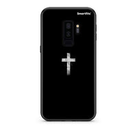 Thumbnail for samsung s9 plus White Cross θήκη από τη Smartfits με σχέδιο στο πίσω μέρος και μαύρο περίβλημα | Smartphone case with colorful back and black bezels by Smartfits