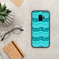 Thumbnail for Swimming Dolphins - Samsung Galaxy S9 θήκη