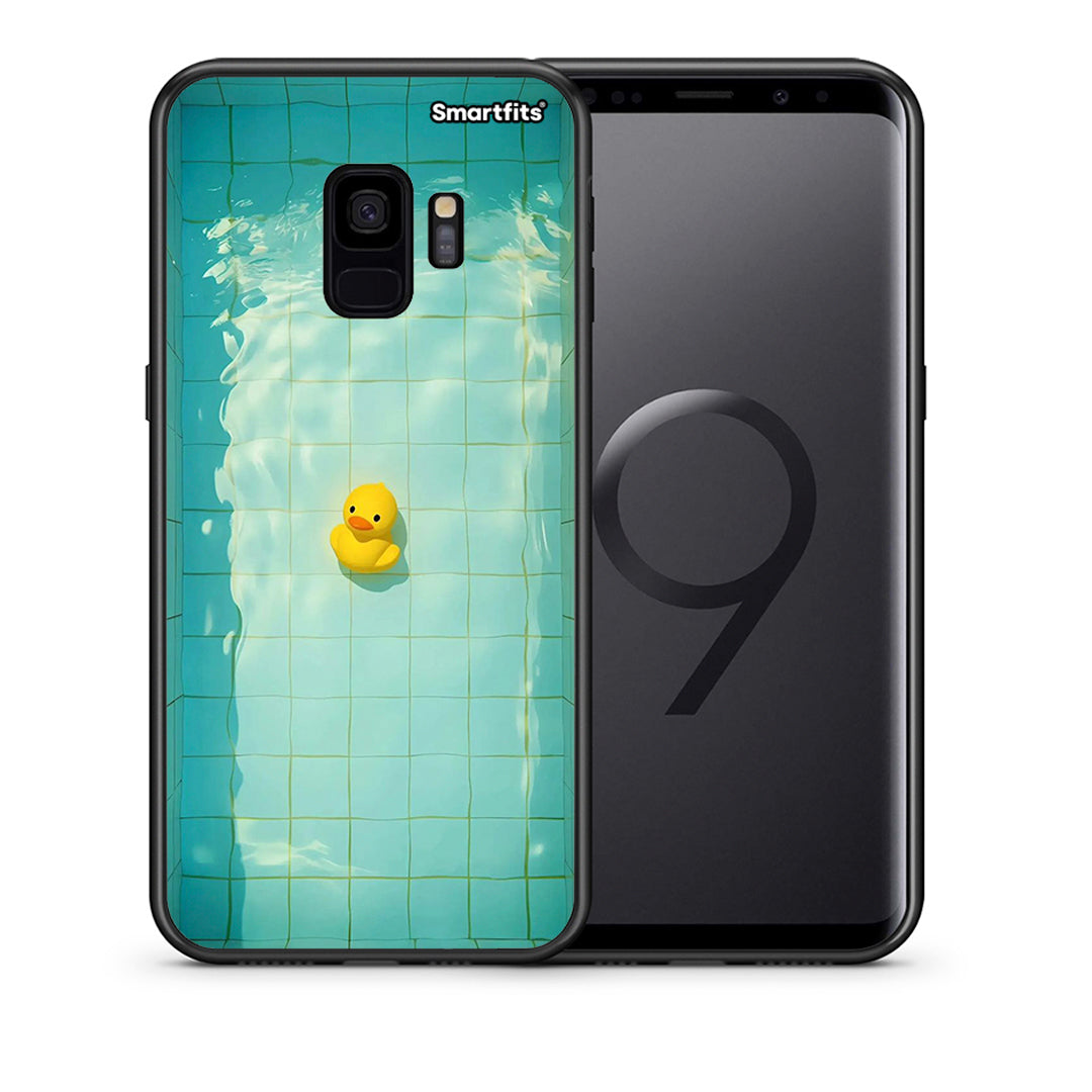 Θήκη Samsung S9 Yellow Duck από τη Smartfits με σχέδιο στο πίσω μέρος και μαύρο περίβλημα | Samsung S9 Yellow Duck case with colorful back and black bezels