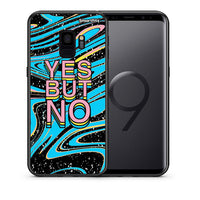 Thumbnail for Θήκη Samsung S9 Yes But No από τη Smartfits με σχέδιο στο πίσω μέρος και μαύρο περίβλημα | Samsung S9 Yes But No case with colorful back and black bezels