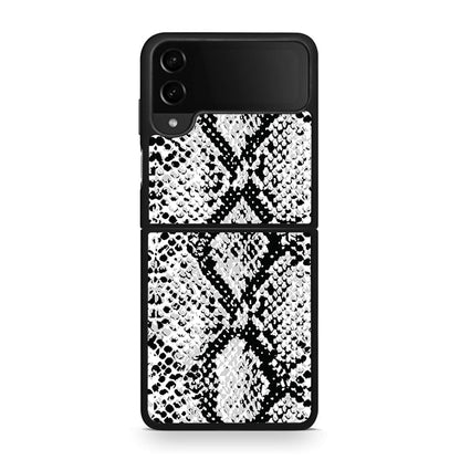 24 - Samsung Galaxy Z Flip4 White Snake Animal case, cover, bumper