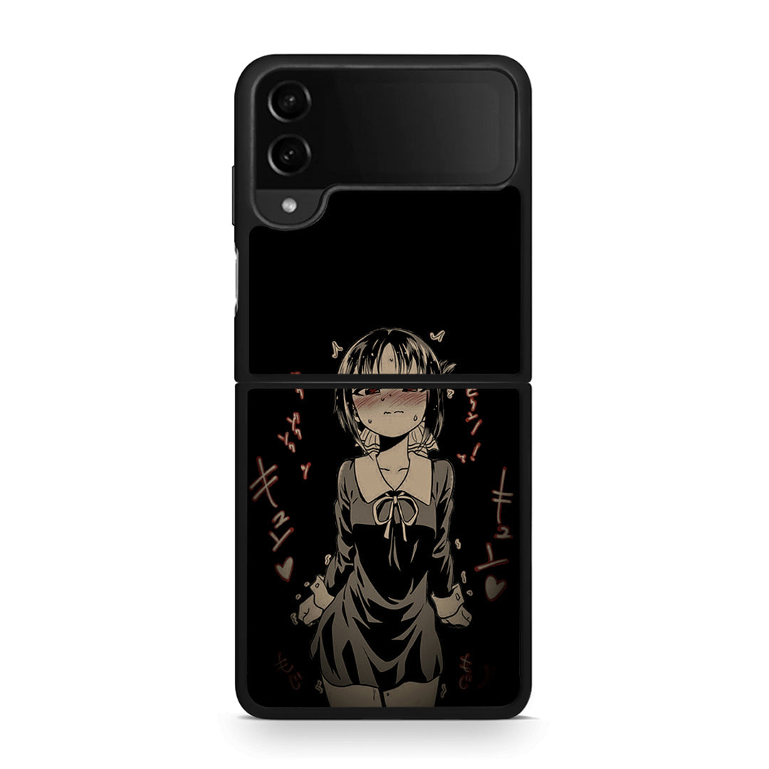 Samsung Galaxy Z Flip4 Anime Girl θήκη από τη Smartfits με σχέδιο στο πίσω μέρος και μαύρο περίβλημα | Smartphone case with colorful back and black bezels by Smartfits