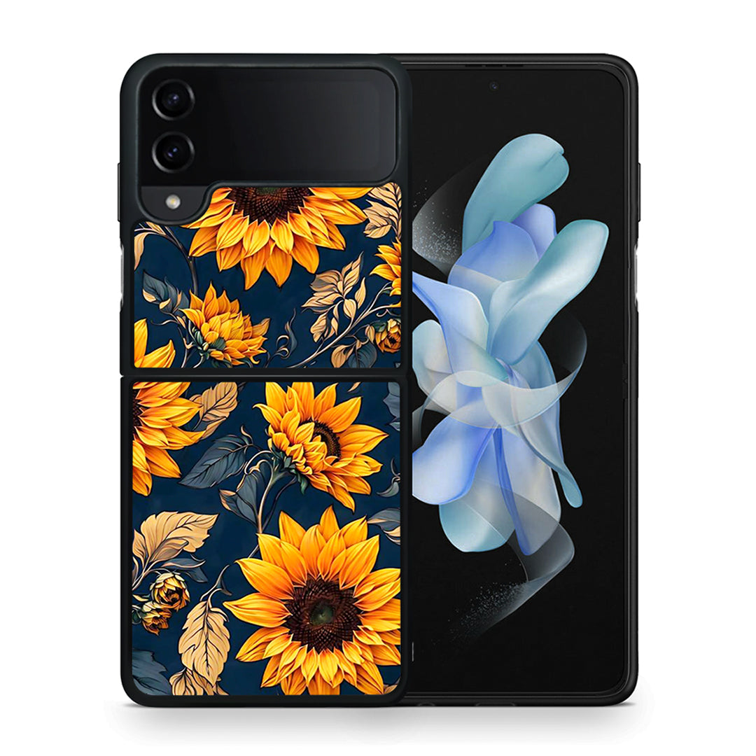 Autumn Sunflowers - Samsung Galaxy Z Flip4 θήκη