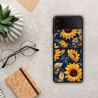 Autumn Sunflowers - Samsung Galaxy Z Flip4 θήκη