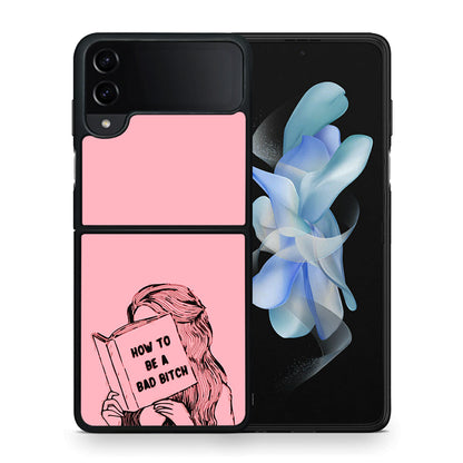 Θήκη Samsung Galaxy Z Flip4 Bad Bitch από τη Smartfits με σχέδιο στο πίσω μέρος και μαύρο περίβλημα | Samsung Galaxy Z Flip4 Bad Bitch case with colorful back and black bezels