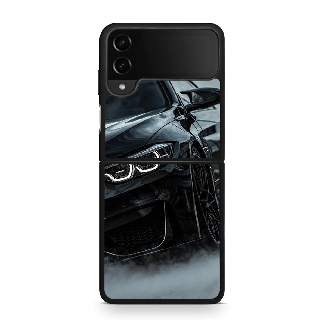 Samsung Galaxy Z Flip4 Black BMW θήκη από τη Smartfits με σχέδιο στο πίσω μέρος και μαύρο περίβλημα | Smartphone case with colorful back and black bezels by Smartfits