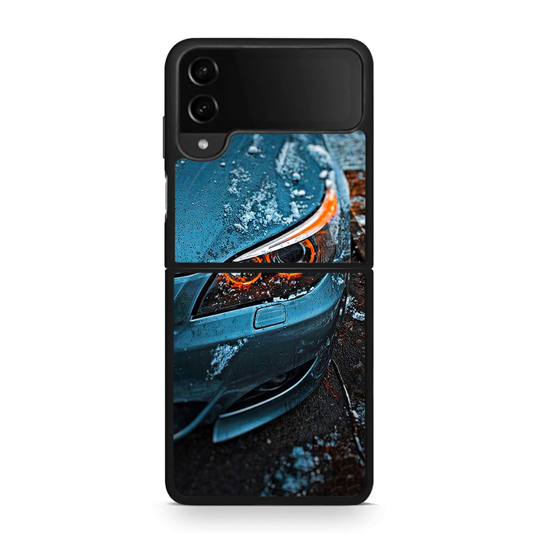 Samsung Galaxy Z Flip4 Bmw E60 Θήκη από τη Smartfits με σχέδιο στο πίσω μέρος και μαύρο περίβλημα | Smartphone case with colorful back and black bezels by Smartfits