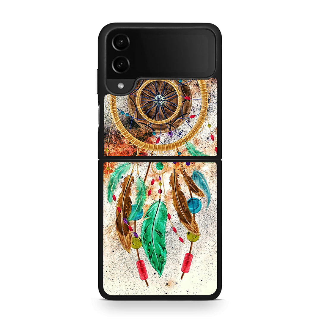 4 - Samsung Galaxy Z Flip4 DreamCatcher Boho case, cover, bumper