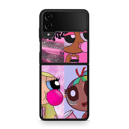 Samsung Galaxy Z Flip4 Bubble Girls Θήκη Αγίου Βαλεντίνου από τη Smartfits με σχέδιο στο πίσω μέρος και μαύρο περίβλημα | Smartphone case with colorful back and black bezels by Smartfits
