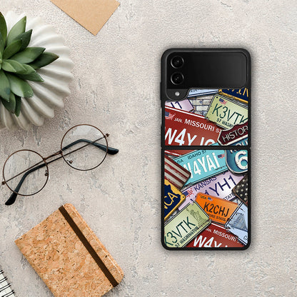 Car Plates - Samsung Galaxy Z Flip4 θήκη