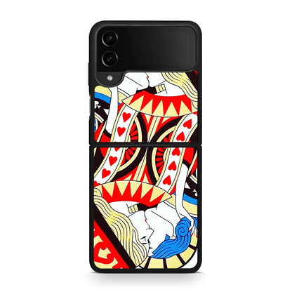 Samsung Galaxy Z Flip4 Card Love θήκη από τη Smartfits με σχέδιο στο πίσω μέρος και μαύρο περίβλημα | Smartphone case with colorful back and black bezels by Smartfits
