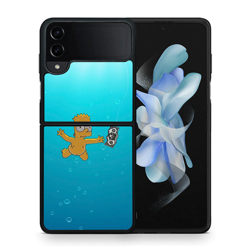 Θήκη Samsung Galaxy Z Flip4 Chasing Money από τη Smartfits με σχέδιο στο πίσω μέρος και μαύρο περίβλημα | Samsung Galaxy Z Flip4 Chasing Money case with colorful back and black bezels