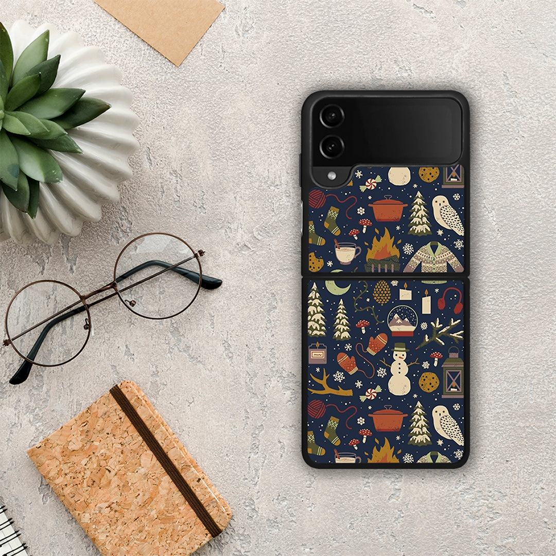 Christmas Elements - Samsung Galaxy Z Flip4 θήκη