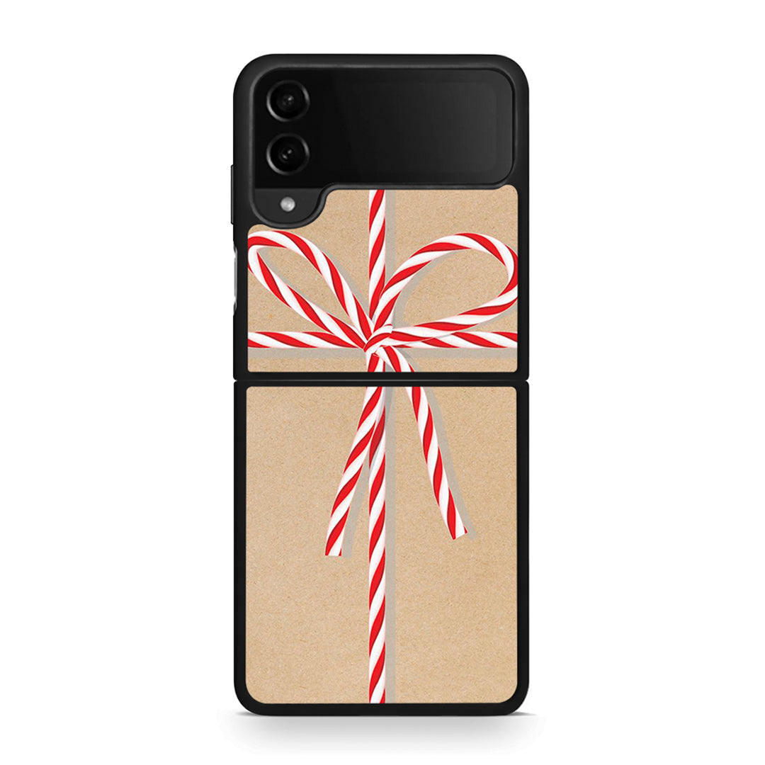 Samsung Galaxy Z Flip4 Christmas Gift θήκη από τη Smartfits με σχέδιο στο πίσω μέρος και μαύρο περίβλημα | Smartphone case with colorful back and black bezels by Smartfits