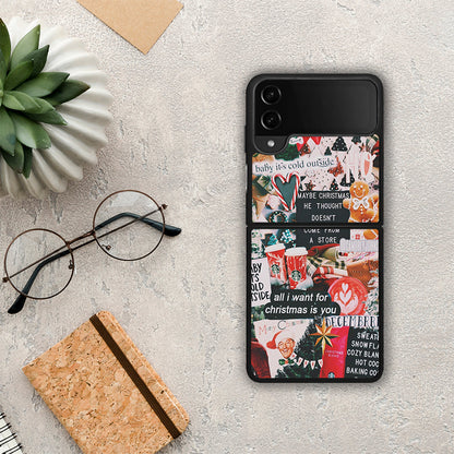 Christmas Happiness - Samsung Galaxy Z Flip4 θήκη