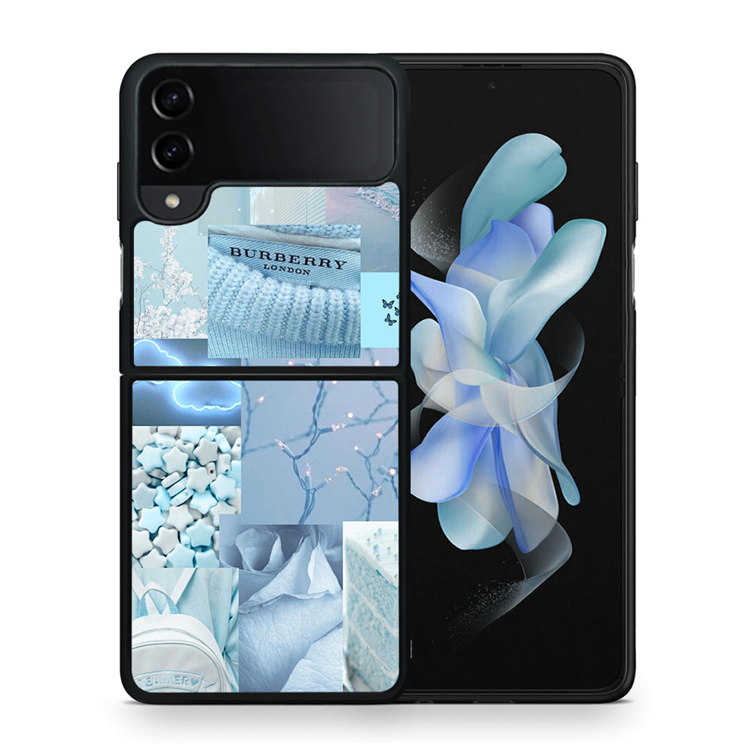 Θήκη Samsung Galaxy Z Flip4 Ciel Aesthetic Collage από τη Smartfits με σχέδιο στο πίσω μέρος και μαύρο περίβλημα | Samsung Galaxy Z Flip4 Ciel Aesthetic Collage case with colorful back and black bezels