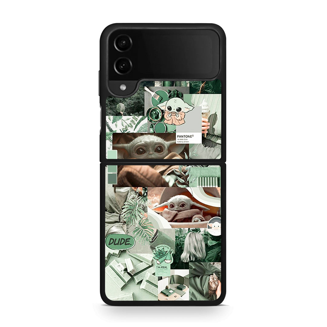 Samsung Galaxy Z Flip4 Collage Dude Θήκη Αγίου Βαλεντίνου από τη Smartfits με σχέδιο στο πίσω μέρος και μαύρο περίβλημα | Smartphone case with colorful back and black bezels by Smartfits