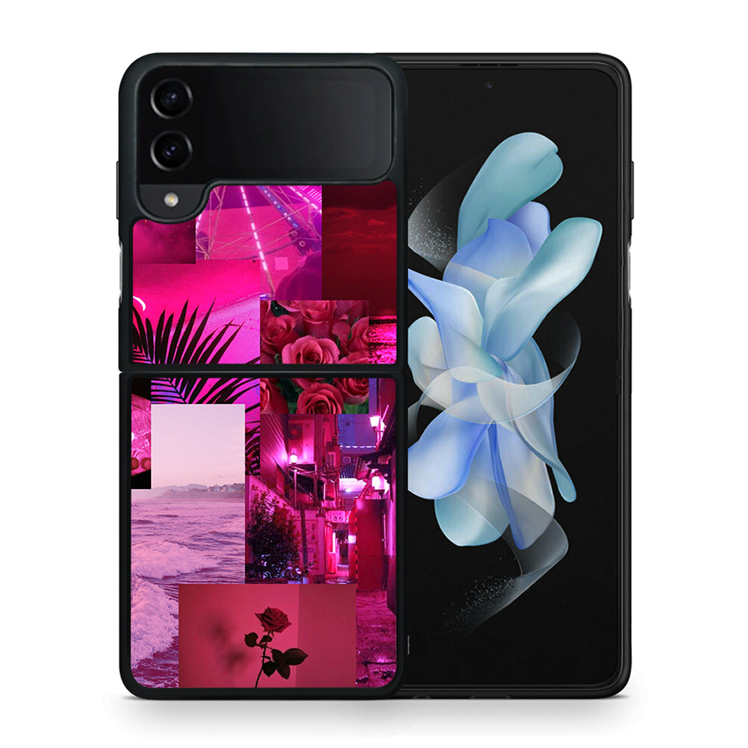 Collage Red Roses - Samsung Galaxy Z Flip4 θήκη