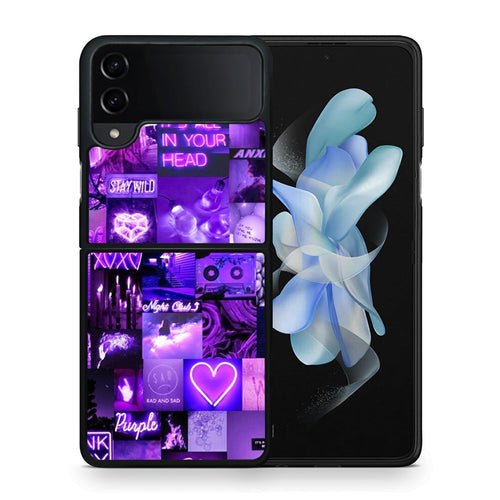 Collage Stay Wild - Samsung Galaxy Z Flip4 θήκη