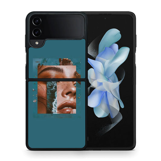 Θήκη Samsung Galaxy Z Flip4 Cry An Ocean από τη Smartfits με σχέδιο στο πίσω μέρος και μαύρο περίβλημα | Samsung Galaxy Z Flip4 Cry An Ocean case with colorful back and black bezels