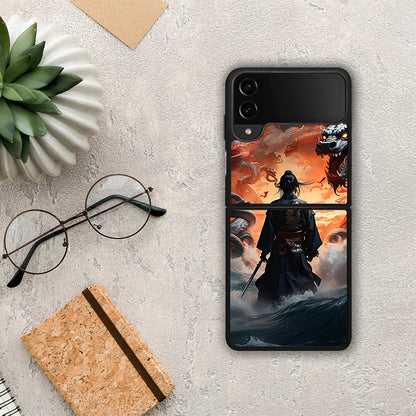 Dragons Fight - Samsung Galaxy Z Flip4 θήκη