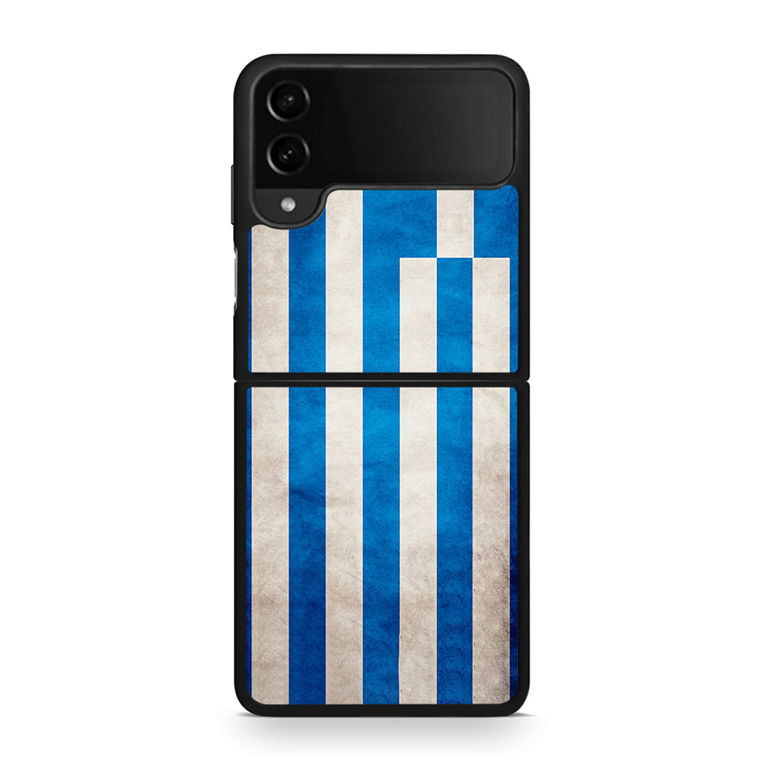 4 - Samsung Galaxy Z Flip4 Greeek Flag case, cover, bumper