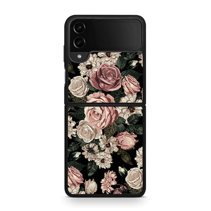 4 - Samsung Galaxy Z Flip4 Wild Roses Flower case, cover, bumper