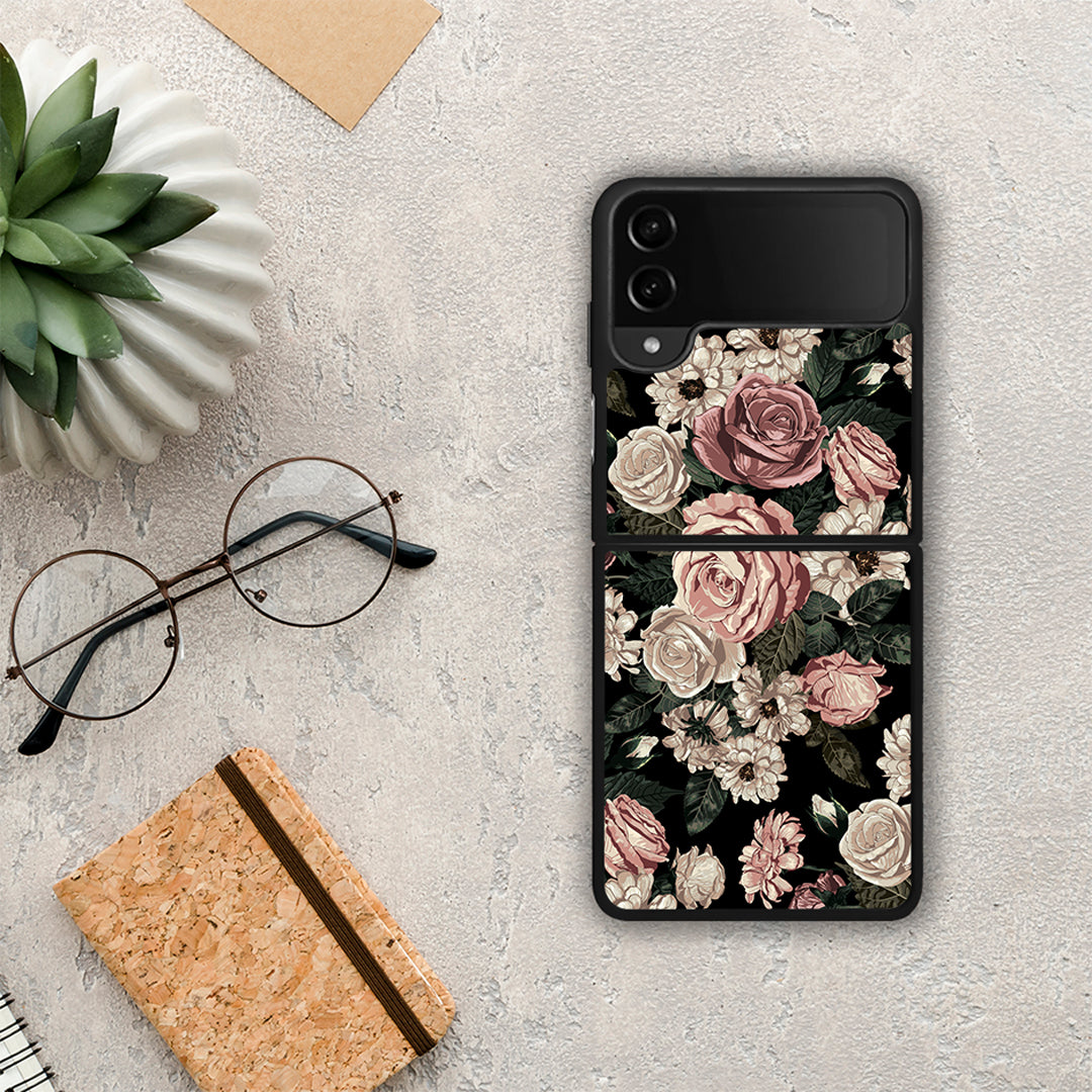 Flower Wild Roses - Samsung Galaxy Z Flip4 θήκη