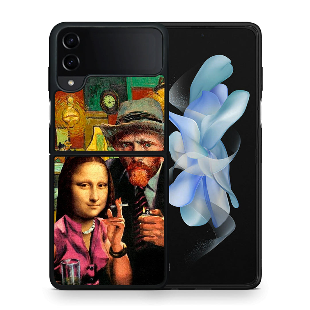 Θήκη Samsung Galaxy Z Flip4 Funny Art από τη Smartfits με σχέδιο στο πίσω μέρος και μαύρο περίβλημα | Samsung Galaxy Z Flip4 Funny Art case with colorful back and black bezels