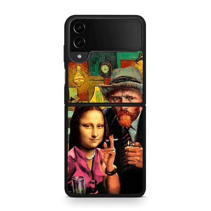 Samsung Galaxy Z Flip4 Funny Art θήκη από τη Smartfits με σχέδιο στο πίσω μέρος και μαύρο περίβλημα | Smartphone case with colorful back and black bezels by Smartfits