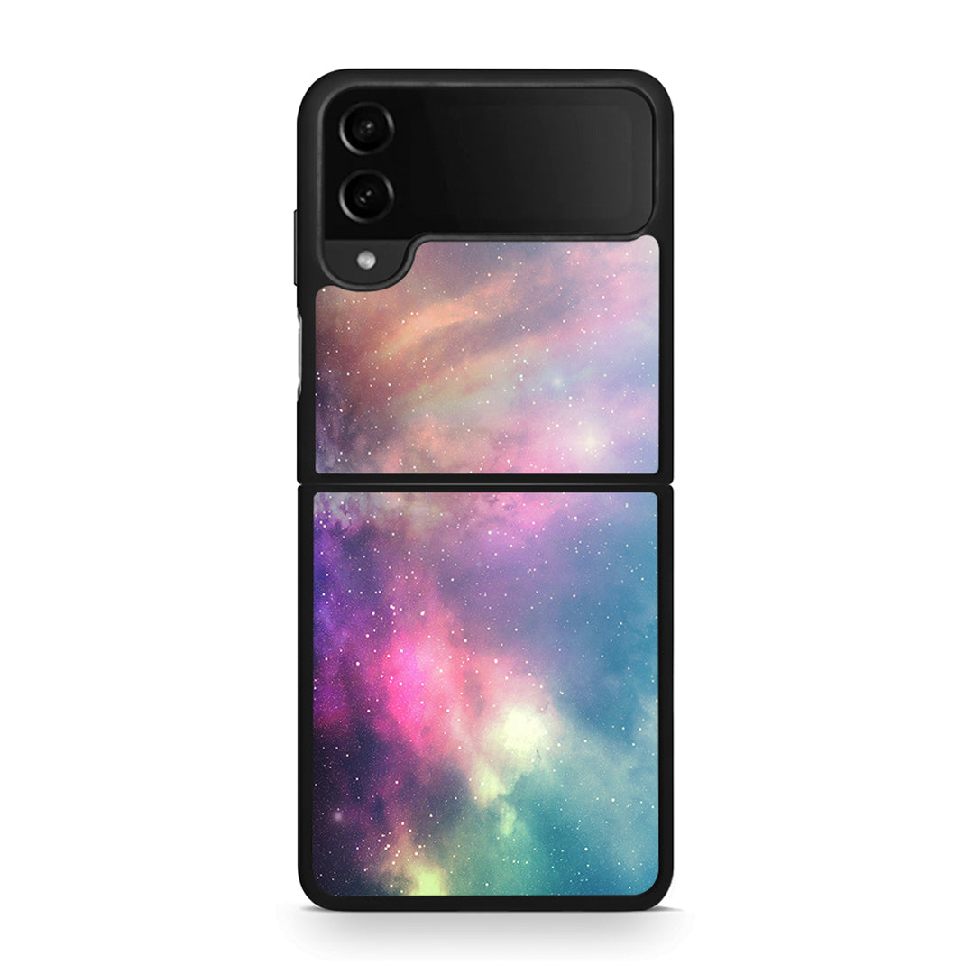105 - Samsung Galaxy Z Flip4 Rainbow Galaxy case, cover, bumper