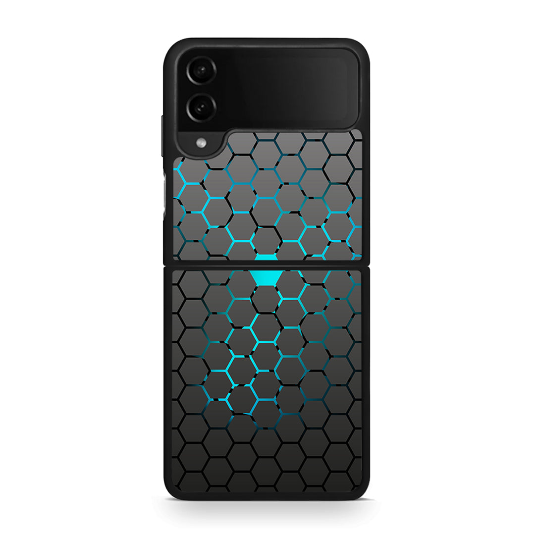 40 - Samsung Galaxy Z Flip4 Hexagonal Geometric case, cover, bumper