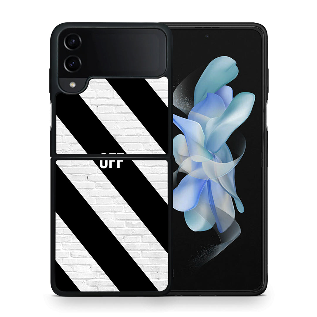 Θήκη Samsung Galaxy Z Flip4 Get Off από τη Smartfits με σχέδιο στο πίσω μέρος και μαύρο περίβλημα | Samsung Galaxy Z Flip4 Get Off case with colorful back and black bezels